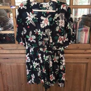 Floral print romper
